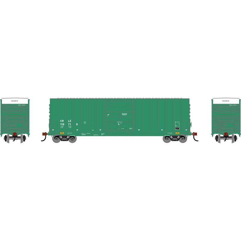 PREORDER Athearn Roundhouse RND-2736 HO 50' High-Cube Single Plug Rib-Side Box Car, CRLE