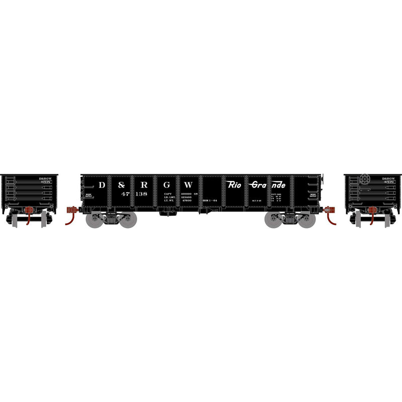 PREORDER Roundhouse HO 2826 40' Gondola, Rio Grande