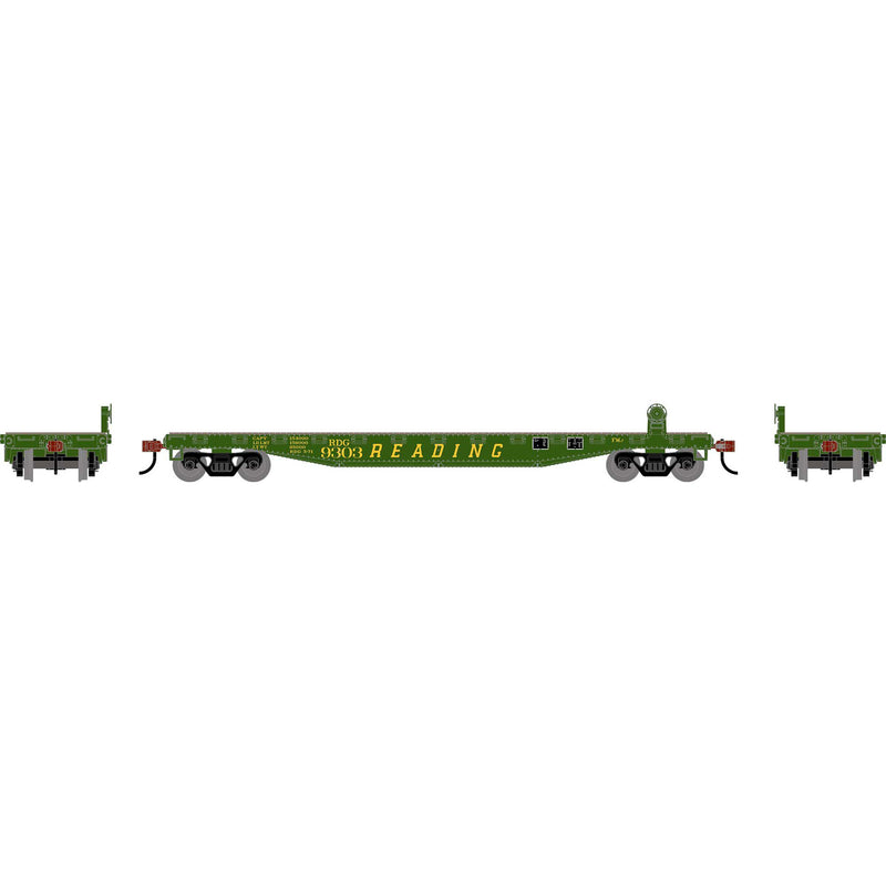 PREORDER Roundhouse HO 3019 50' Flat Car, Reading