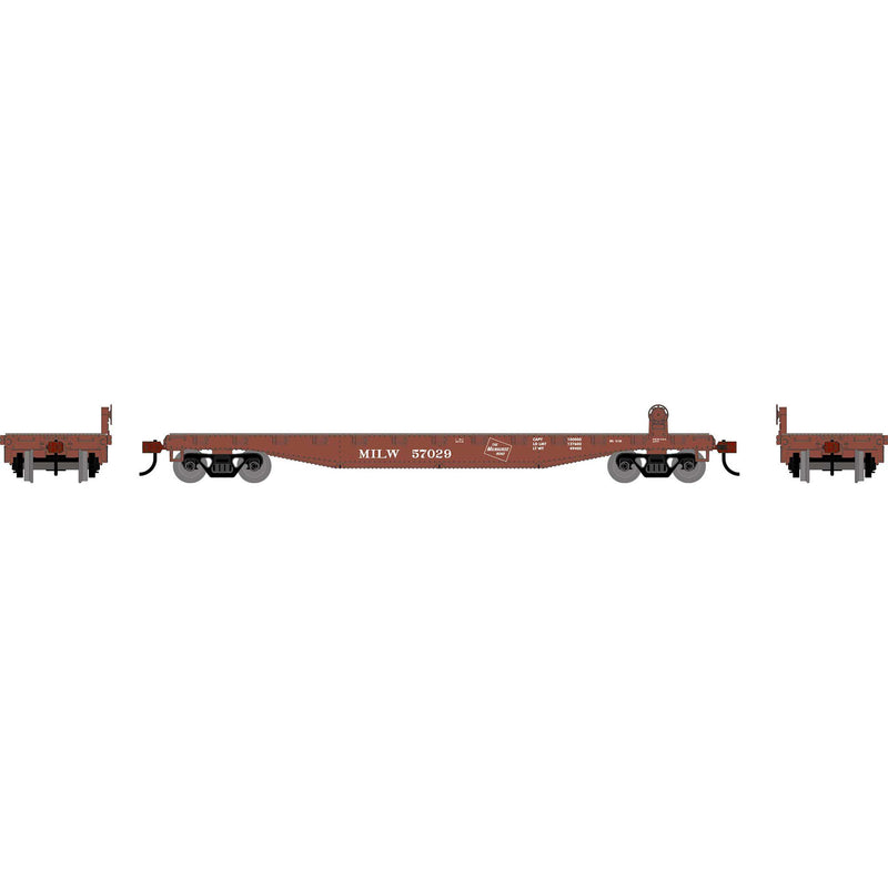 PREORDER Roundhouse HO 3020 50' Flat Car, Milwaukee
