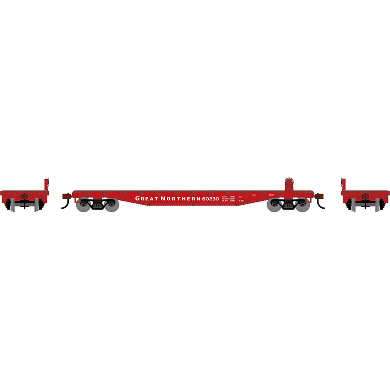 PREORDER Roundhouse HO 3023 50' Flat Car, Great Northern