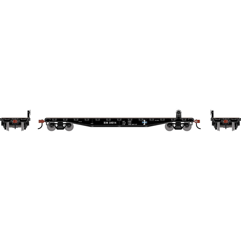 PREORDER Roundhouse HO 3025 50' Flat Car, Boston & Maine