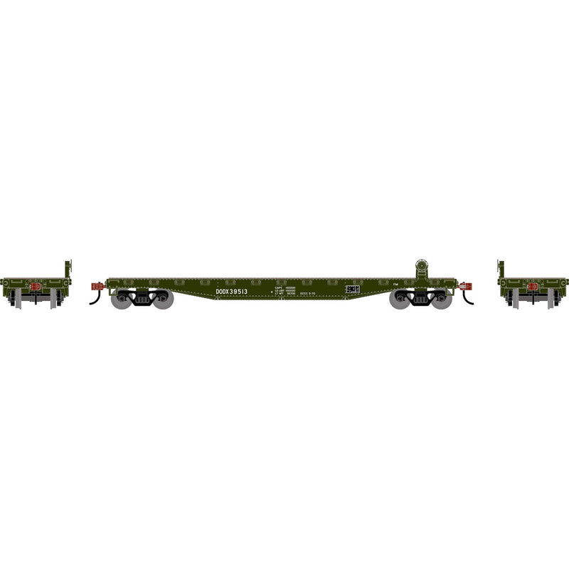 PREORDER Roundhouse HO 3028 50' Flat Car, US Department of Defense