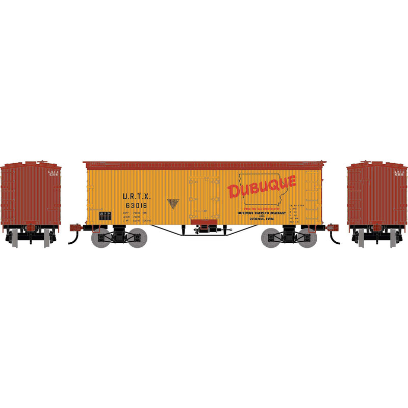 PREORDER Roundhouse HO 3045 36' Wooden Refrigerator Car, Dubuque Packing URTX