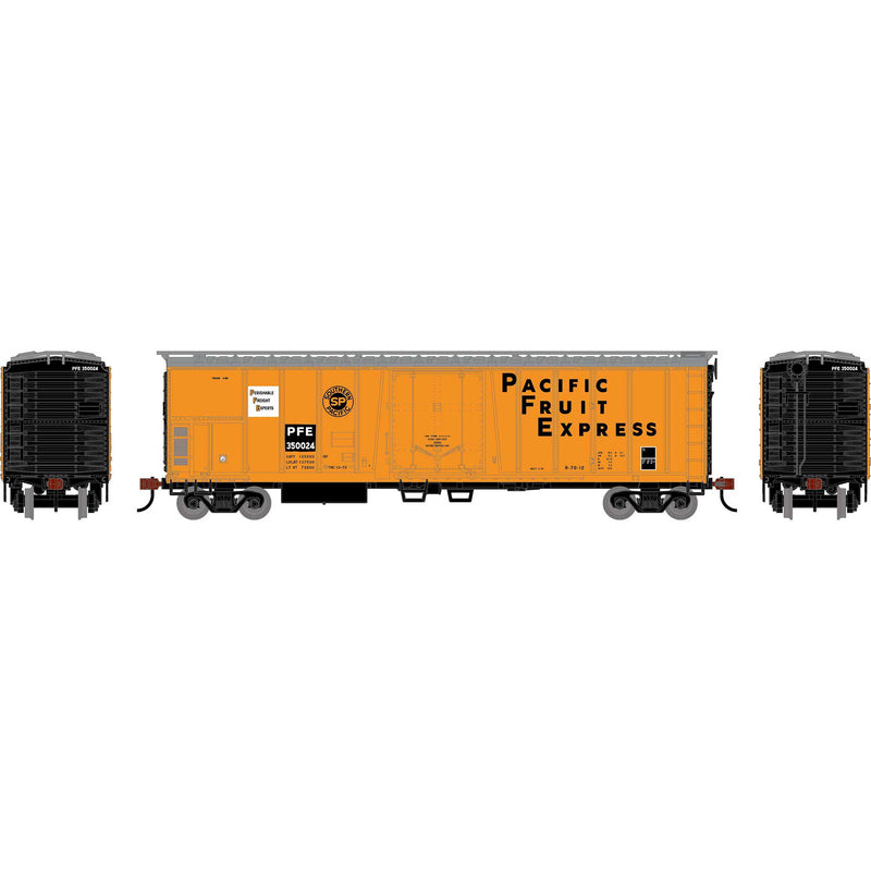PREORDER Roundhouse HO 3065 50' Exterior Post Mechanical Refrigerator Car, Pacific Fruit Express