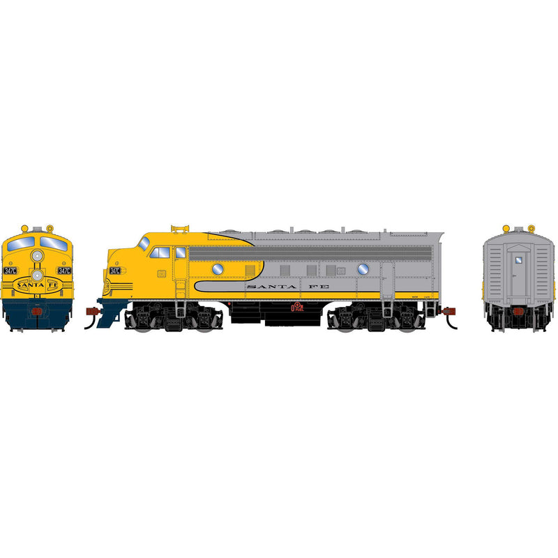 PREORDER Roundhouse HO 3508 F7A Diesel Locomotive, Atchison Topeka & Santa Fe