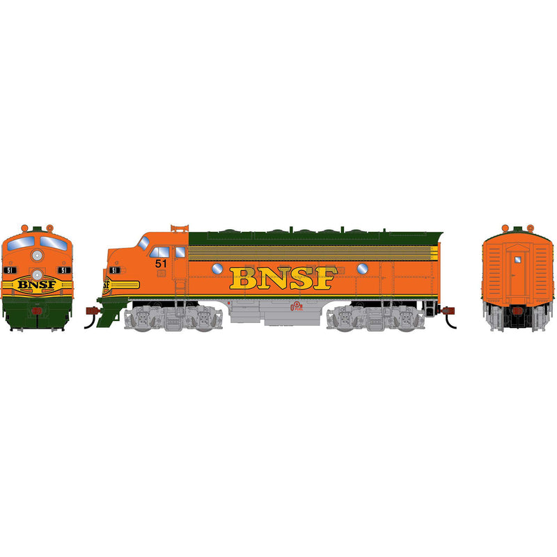 PREORDER Roundhouse HO 3513 F7A Diesel Locomotive, Burlington Northern Santa Fe