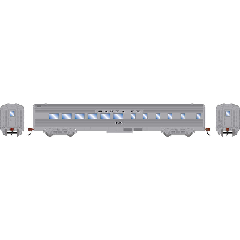 PREORDER Roundhouse HO 3519 Streamline Diner Car, Atchison Topeka & Santa Fe