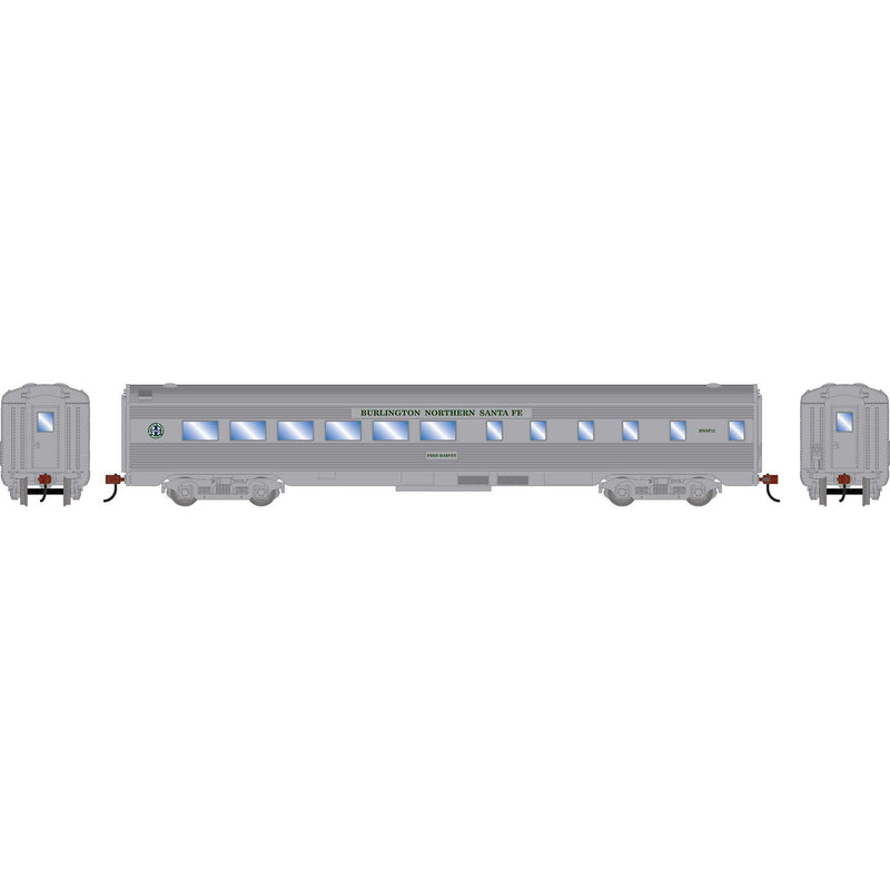 PREORDER Roundhouse HO 3523 Streamline Diner Car, Burlington Northern Santa Fe Fred Harvey