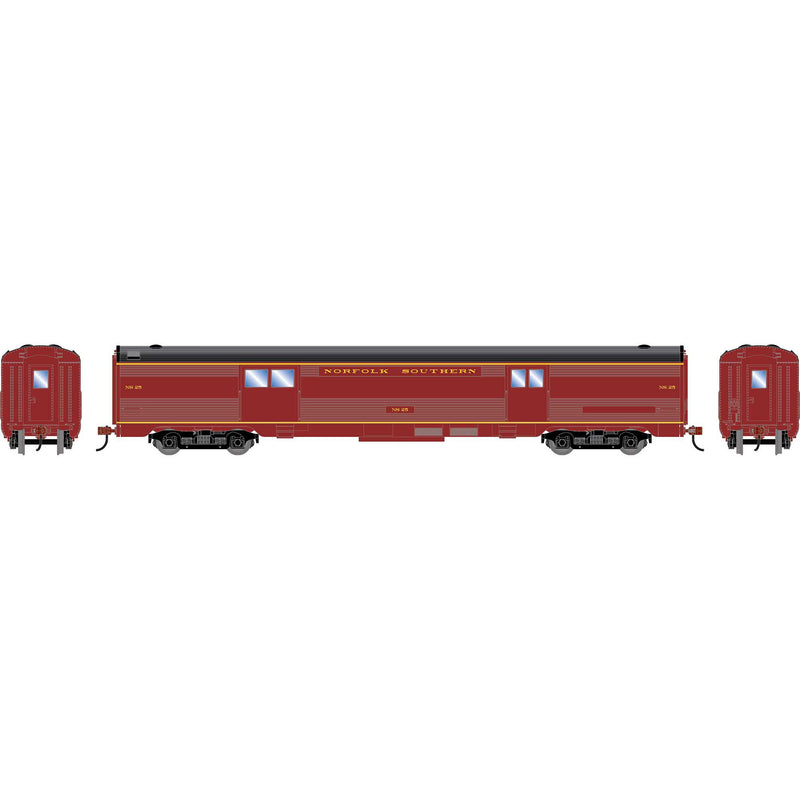 PREORDER Roundhouse HO 3528 Streamline Baggage Car, Norfolk Southern
