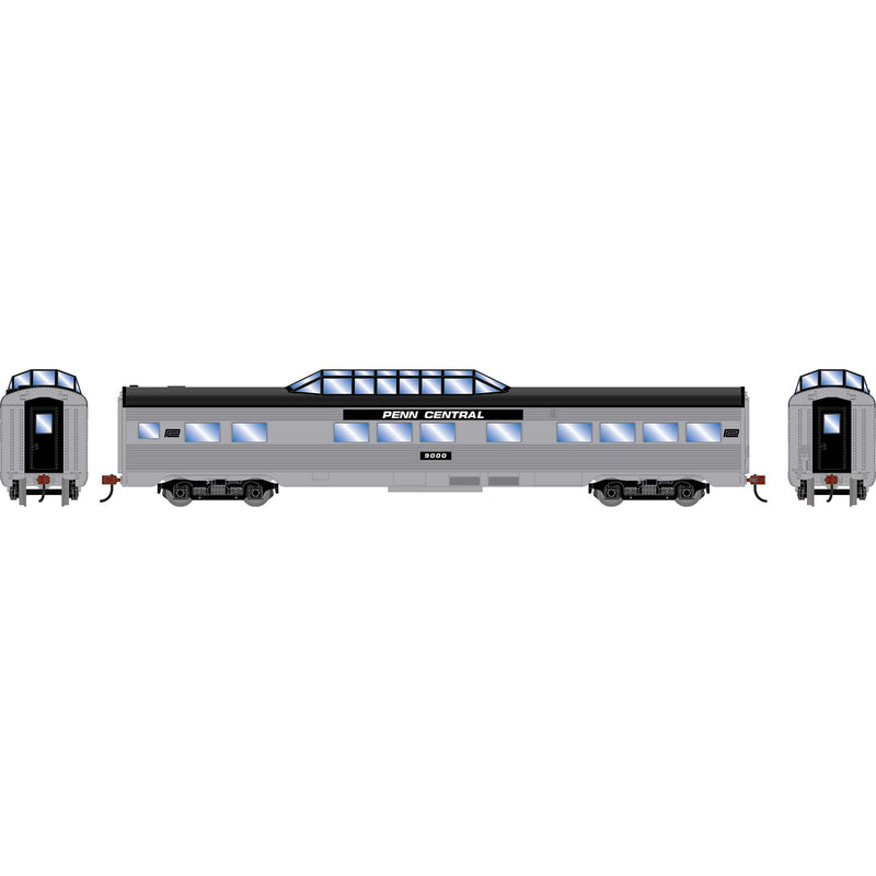 PREORDER Roundhouse HO 3541 Streamline Dome Car, Penn Central