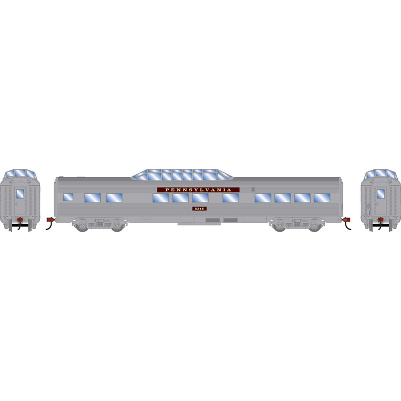 PREORDER Roundhouse HO 3545 Streamline Dome Car, Pennsylvania