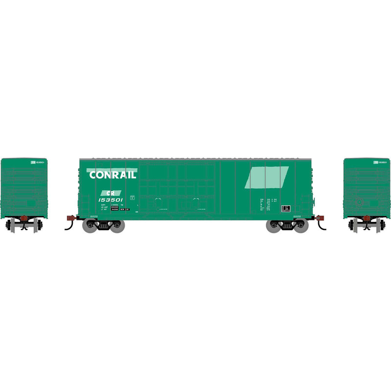PREORDER Roundhouse HO 3553 50 High-Cube Smooth Side Box Car, Conrail