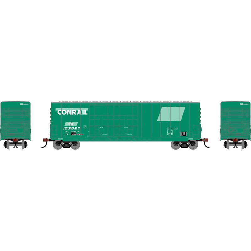 PREORDER Roundhouse HO 3554 50 High-Cube Smooth Side Box Car, Conrail