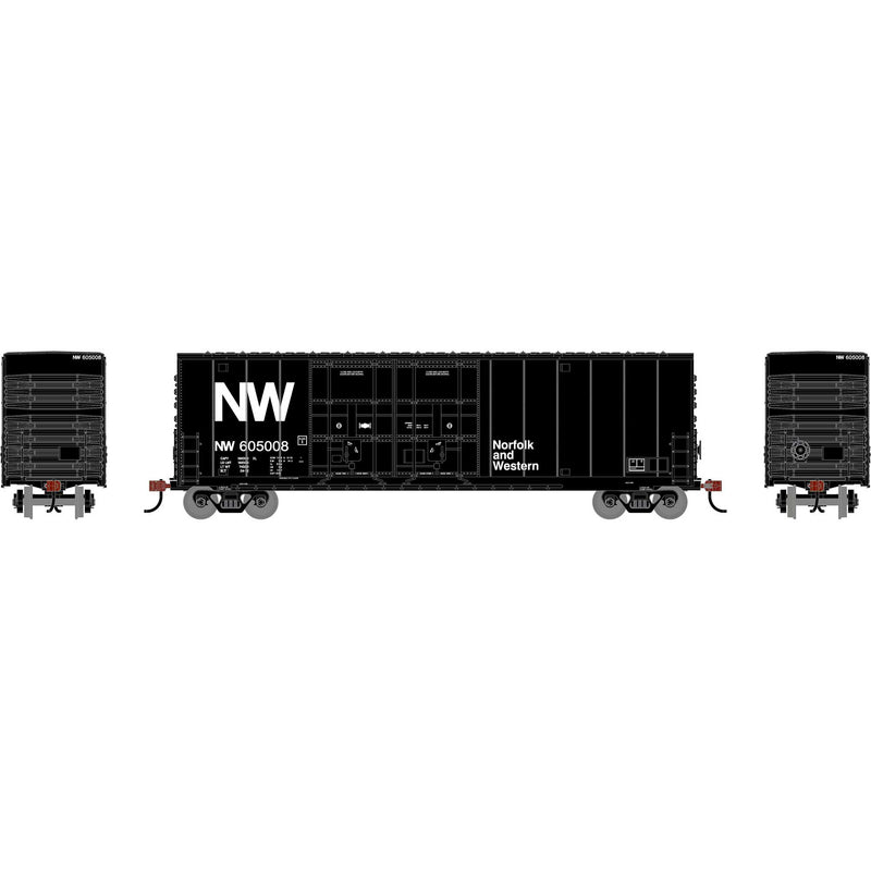 PREORDER Roundhouse HO 3572 50 High-Cube Smooth Side Box Car, Norfolk & Western