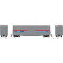 PREORDER Roundhouse HO RND-4644 RND 50' Waffle High Cube Box Car, AMTK Phase III
