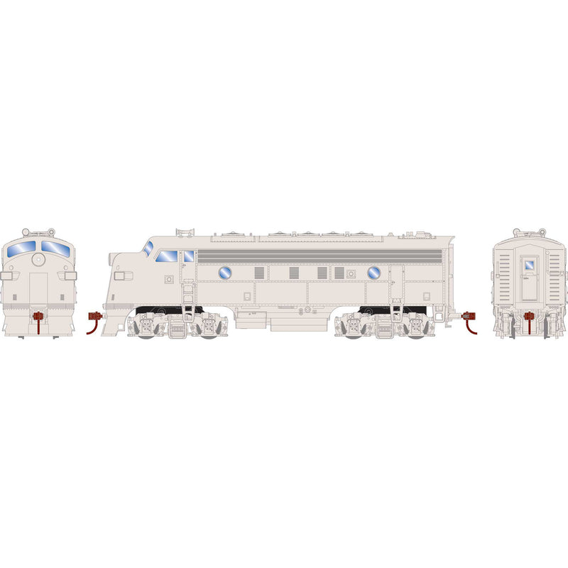 PREORDER Athearn Roundhouse RND3333 HO F7A Locomotive, Undecorated / Single Headlight