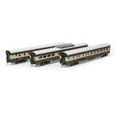 Athearn Roundhouse RND79123 HO Streamline Passenger Cars, BN