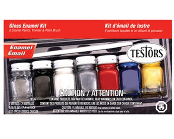 Testors 9115 Gloss Enamel Paint Kit (6 colors)