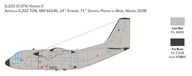 Italeri 1450 - SCALE 1 : 72 C-27J SPARTAN / G.222