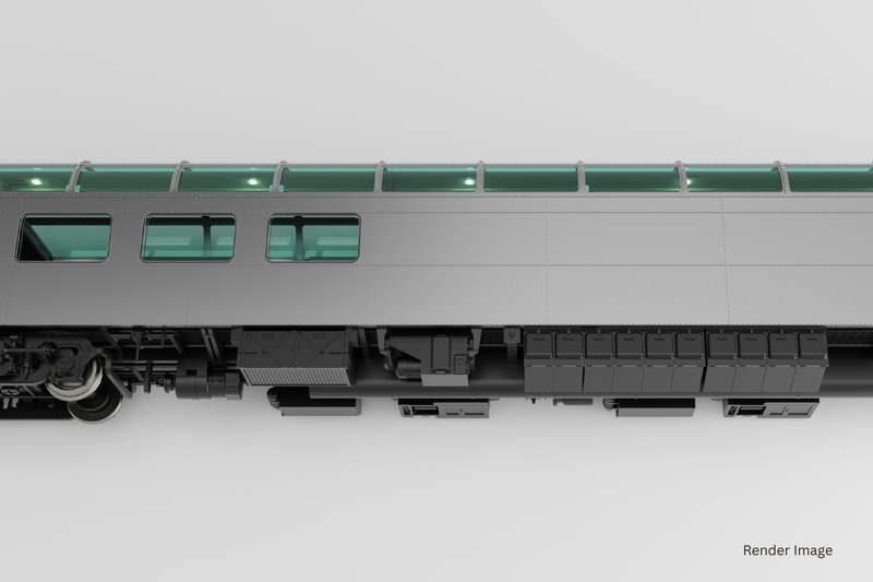 PREORDER Rapido 175011 HO SP Dome-Lounge w/Flat Sides: Amtrak - Phase 1: