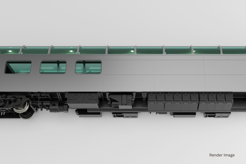 PREORDER Rapido  175008 HO SP Dome-Lounge w/Flat Sides: SP - General Service: