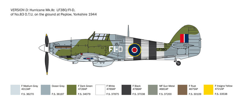 Italeri 2828 - SCALE 1 : 48 Hurricane Mk. IIC