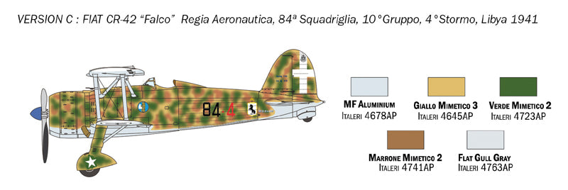 Italeri 1437 - SCALE 1 : 72 FIAT CR.42 Falco