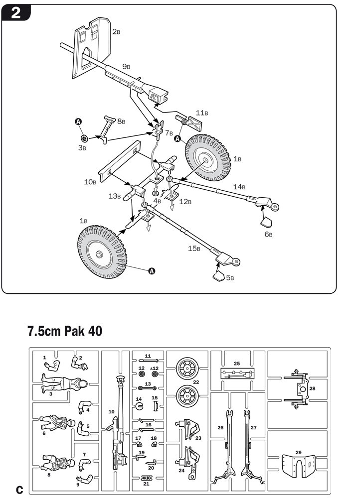 Italeri 7026 - SCALE 1 : 72 PAK35 - PAK40 - FLAK38