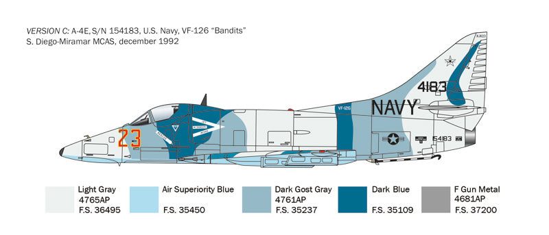 Italeri 2826 - SCALE 1 : 48 A-4 E/F/G Skyhawk