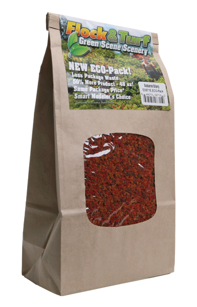 Scenic Express EX871E Flock and Turf Ground Cover, Autumn Glory Blend 48 oz. ECO Pack