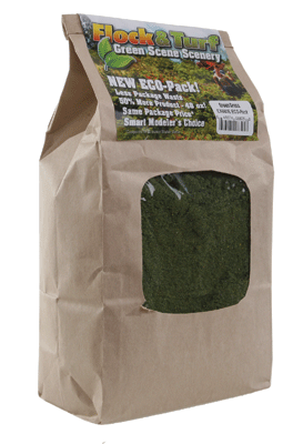 Scenic Express EX880E Flock and Turf Ground Cover, Green Grass Blend 48 oz. ECO Pack