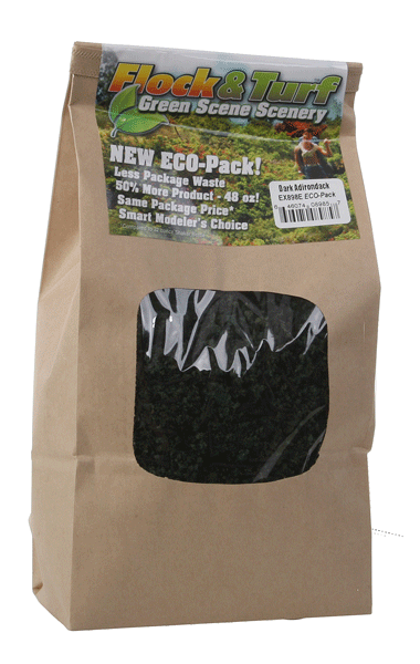 Scenic Express EX898E Flock and Turf Ground Cover, Dark Adirondack Blend 48 oz. ECO Pack