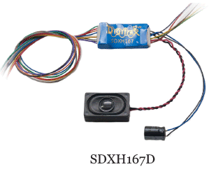 Digitrax HO SDXH167D Series 7 Sound Decoder (8 Sound Schemes)
