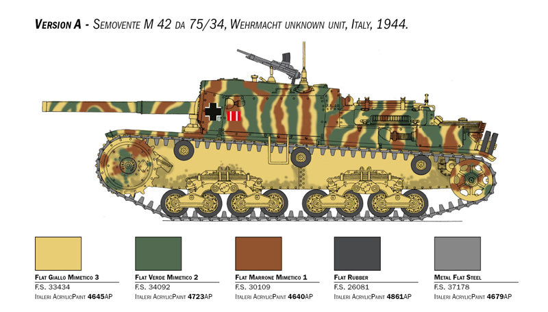 Italeri 6584 - SCALE 1 : 35 Semovente M42 da 75/34