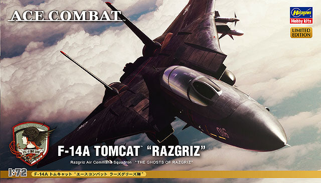 Hasegawa Models 52113 F-14A Tomcat “Ace Combat Razgriz Squadron” 1:72 SCALE MODEL KIT