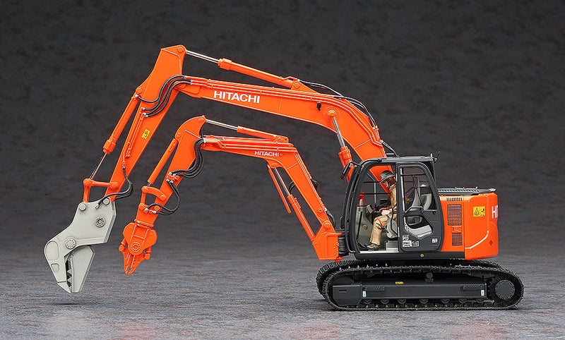 Hasegawa Models 52161 "Hitachi Construction Machinery dual-arm specification machine Astaco NEO" crusher/steel cutter specification machine 1:35 SCALE MODEL KIT