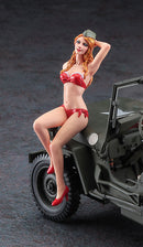 Hasegawa Models 52249 1/4 ton 4×4 truck w/blond girls figure 1:24 Scale Model Kit