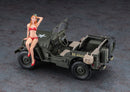 Hasegawa Models 52249 1/4 ton 4×4 truck w/blond girls figure 1:24 Scale Model Kit