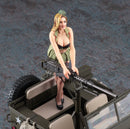 Hasegawa Models 52283 1/4 ton 4×4 truck (equipped with 50 caliber M2 machine gun) w/Blonde Girls figure 1:24 Scale Model Kit