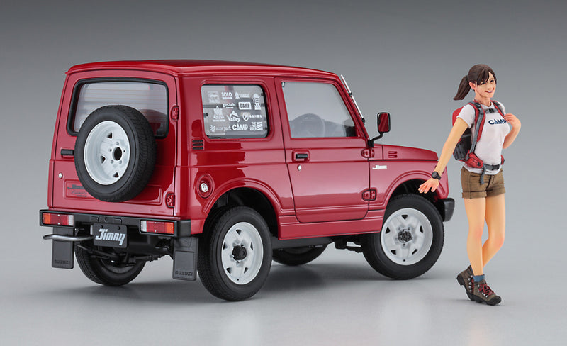 Hasegawa Models 52301 Suzuki Jimny w/Camp Girls Figure 1:24 SCALE MODEL KIT