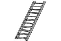 Plastruct 90450 STA-22 ABS Stair, 1:16