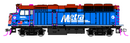 Kato HO F40PH with Ditch Lights, Chicago Metra Standard Paint Ravinia