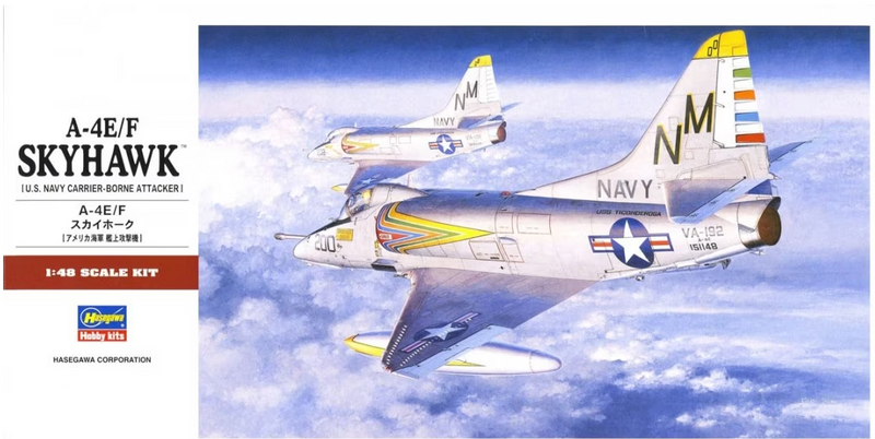 Hasegawa Models 7221 A-4E/F Skyhawk  1:48 SCALE MODEL KIT