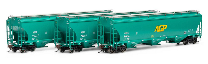 Athearn Genesis HO G97157 Trinity 3-Bay Hoppers, AGP