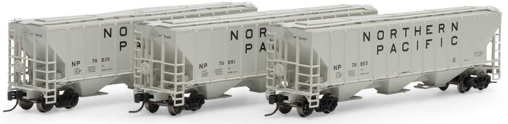 Athearn N 27415 PS 4427 Covered Hoppers, Northern Pacific (3)