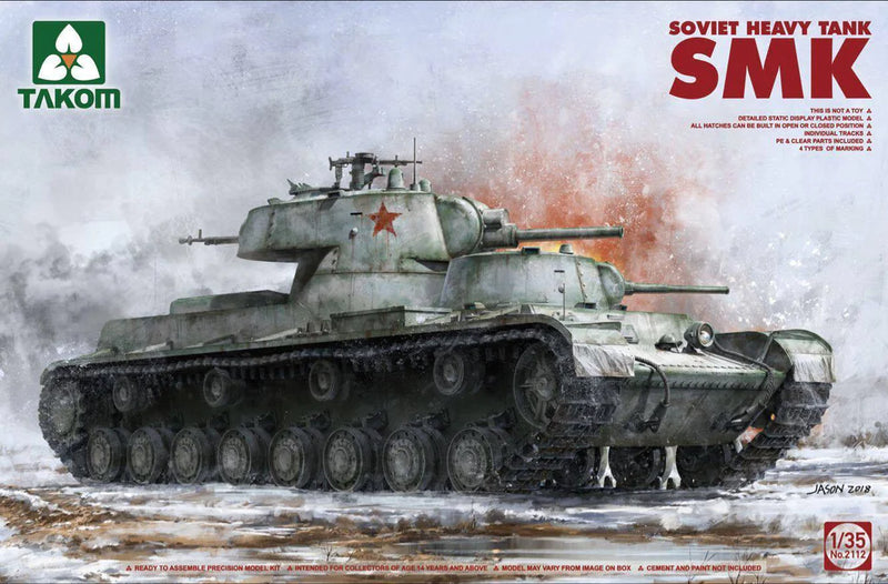 Takom Models - 2112  Soviet SMK Heavy Tank (New Tool) Kit