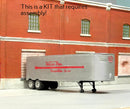 Sylvan Scale Models HO T0232 34' Stainless Steel Dry Van Trailer with Decals, Watson