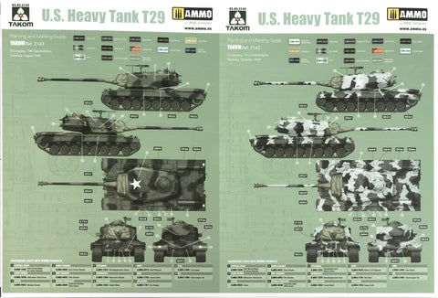 Takom Models - 2143 - 1:35 US T29 Heavy Tank Kit