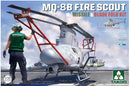 Takom 2169 MQ8B Fire Scout Helicopter w/Missile & Blade Fold Kit 1:35